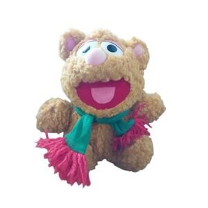 Vintage Baby Fozzie Bear Plush 1987 Henson Associates Inc. With Scarf 7"
